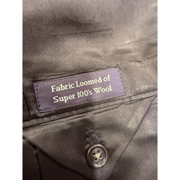 VTG BURBERRY LONDON Mens Size 38 Classic Blazer Gray 100% Wool Union Tag USA - Picture 12 of 15